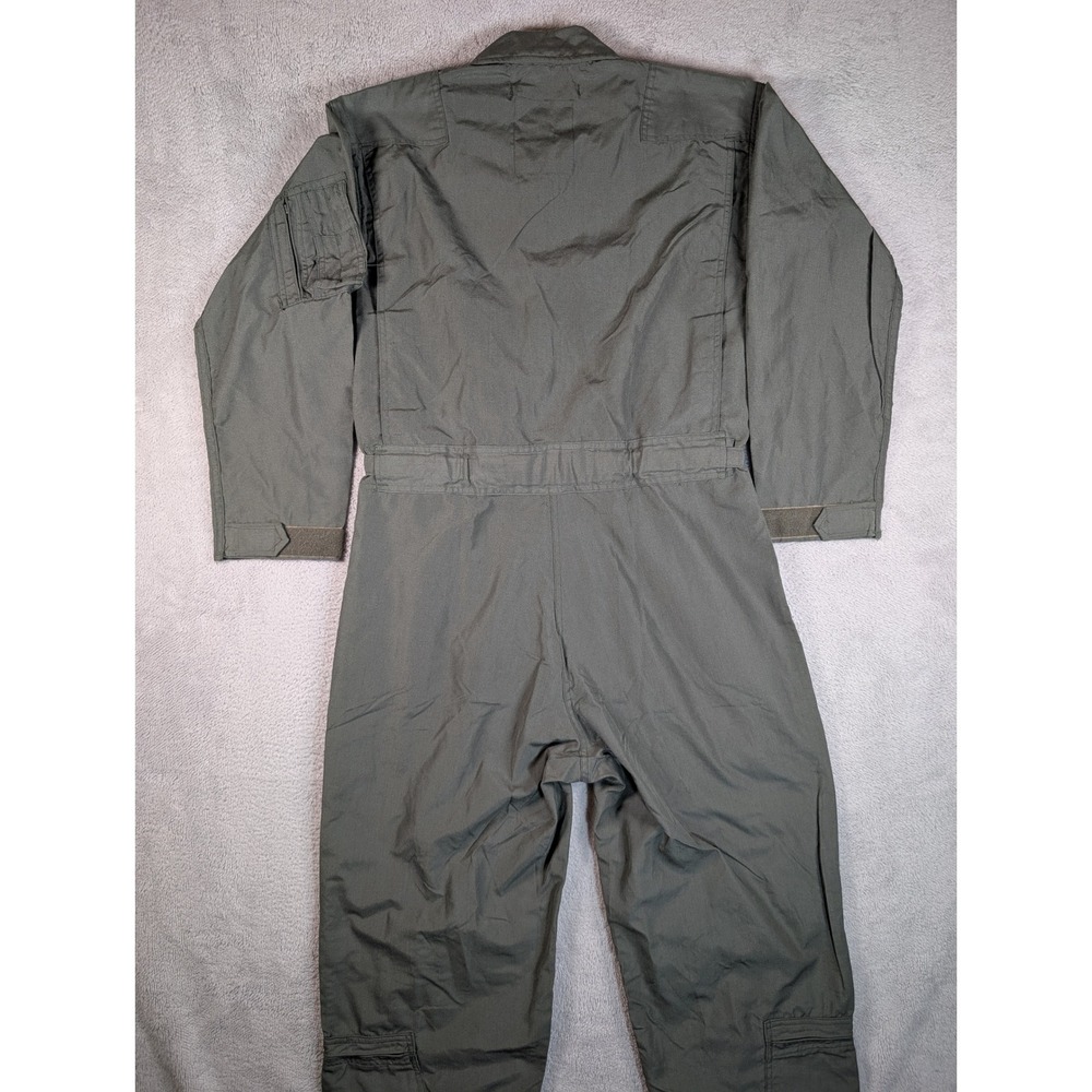 Gibraltar Industries Mens 42R Green Flight Suit Coveralls MIL-C-83141A CWU-27/P - Picture 6 of 7